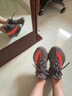 阿迪達斯Yeezy350夏日透氣男鞋灰橙椰子休閑鞋GW1229 38 曬單實(shí)拍圖