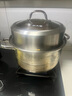 炊大皇304不銹鋼三層蒸鍋家用復合底湯鍋蒸饅頭包子可視可立高拱蓋30cm 曬單實(shí)拍圖