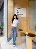 彪馬（PUMA）ROSE樸彩英同款修身BabyTee短袖T恤女T7運動上衣632925 白-02 S (155/80A) 曬單實拍圖