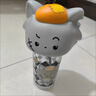 壹滴滴喜羊羊美羊羊水杯女高顏值兒童杯子大容量小學(xué)生上學(xué)專(zhuān)用吸管杯子 灰色灰太狼500ml 曬單實(shí)拍圖