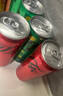 可口可樂(lè )（Coca-Cola）混合裝可樂(lè )雪碧芬達汽水碳酸飲料0糖0脂 330ml*18罐 無(wú)糖系列 【可雪芬各6罐】330ml*18罐 曬單實(shí)拍圖
