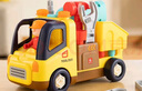 匯樂玩具拆裝工具卡車嬰幼兒童玩具車工程車男女孩寶寶1-3歲生日周歲禮物 曬單實(shí)拍圖