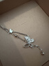 六福珠寶 鉑金項鏈蝶影鉑950碎碎冰蝴蝶項鏈 計價(jià) 約3.90克 曬單實(shí)拍圖