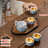 傳承令高端青花鎏銀茶具套裝新款一壺四杯茶壺商務(wù)伴手禮高檔禮盒送領(lǐng)導(dǎo) 金銀措鎏銀茶具套裝【一壺四杯】 曬單實(shí)拍圖