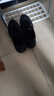 安踏（ANTA）男鞋運動(dòng)鞋秋冬季皮面防潑水輕便減震加絨棉鞋保暖休閑跑步鞋子男 【防潑水皮面+加絨內里】黑 42 (260mm) 曬單實(shí)拍圖