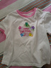 巴拉巴拉兒童短袖T恤女童上衣寶寶童裝夏季小童可愛(ài)小熊印花洋氣 本白-涼感-10101 100 cm 曬單實(shí)拍圖