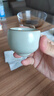 兮元記米黃汝窯茶壺陶瓷大號泡茶壺井欄壺功夫茶具茶水壺 井欄壺+善品杯*4【簡裝】 曬單實拍圖