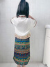 G.DUCKKIDS女童夏裝套裝兒童漢服少數(shù)民族風(fēng)服裝女寶寶傣族服飾舞蹈表演出服 杏色兩件套+黃色頭飾 130 曬單實(shí)拍圖