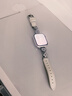 腕美主義適用蘋(píng)果手表表帶S11皮質(zhì)iwatch s10女士表帶s9四葉草拼皮se3腕表apple watch s8代高級感百搭腕帶 【四葉花水鉆拼皮】-銀-奶白皮+銀色接頭 適用：iwatch【46m 曬單實(shí)拍圖
