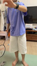 左西男童休閑褲夏季2025兒童工裝休閑迷彩褲透氣五分褲中褲 迷彩 160 曬單實拍圖