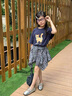 G.DUCKKIDS小黃鴨童裝女童夏裝套裝2025新款兒童衣服女孩夏季短袖裙褲兩件套 一整套 140 尺碼9~10歲【130-140cm】cm 曬單實(shí)拍圖