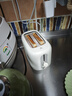 美的（Midea）面包機多士爐早餐烤吐司機 烤三明治面包片2片小型家用不銹鋼早餐機輕食機 6檔烘烤帶防塵蓋 RP04 曬單實(shí)拍圖