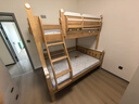 全友（QUANU）家居多功能兒童房實(shí)木儲物床臥室上下雙層高低子母小孩床政府補貼 【掛梯】上下床+床墊*2 1.5米【0貼皮全實(shí)木】 曬單實(shí)拍圖