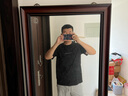 杰克·瓊斯（JACK&JONES）25年男裝短袖t恤男士夏季字母反光鐳射【涼感】透氣高端白色半袖 E40黑色 常規 XL 曬單實(shí)拍圖