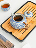 四方亭青花汝窯纏枝茶壺景德鎮(zhèn)高檔中式泡茶壺家用汝瓷開片可養(yǎng)功夫茶具 汝窯纏枝青花茶壺-文旦(送茶杯) 201mL(含)-300mL(含) 曬單實(shí)拍圖