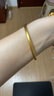 卡鉑亞 黃金手鐲女 古法傳承足金999經(jīng)典素圈光圈金手鐲半實(shí)心鐲子 17.76克（53-54號）寬約3.8mm 曬單實(shí)拍圖