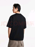 杰克·瓊斯（JACK&JONES）25年衣服男裝純棉短袖t恤男士夏季潮流寬松純色簡(jiǎn)約高端重磅半袖 E40黑色 M 曬單實(shí)拍圖