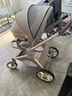 InnoTruth繆斯嬰兒車0-3歲用折疊可坐可躺帶減震輕便高景觀0-6新生兒手推車 可可棕-懸浮護(hù)脊+大輪強(qiáng)減震 曬單實(shí)拍圖