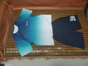卡兔藍貓男童夏季速干籃球服套裝中大童球衣兒童短袖夏裝運動兩件套潮10歲 漸變綠色 150 曬單實拍圖
