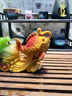 精品茶寵擺件白菜茶桌擺設(shè)茶盤(pán)臺(tái)茶具配件變色茶玩可養(yǎng) 變色百財(cái)錦鯉【玉色】 曬單實(shí)拍圖