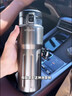 GULOO保溫杯女款2025新款高顏值316L不銹鋼直飲水杯男學(xué)生簡(jiǎn)約泡茶杯子 米白色【316L內膽】 480ml 曬單實(shí)拍圖