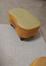 小凳子簡(jiǎn)約換鞋凳客廳沙發(fā)腳踏凳茶幾小矮凳軟包穿鞋凳家用鞋柜 絨布*實(shí)木框架-黃色40*28*23 曬單實(shí)拍圖
