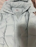 坦博爾韓版泡芙羽絨服女短款可脫卸帽冬天寬松厚外套TBF530368D 冰霜藍 XS 155/80A 曬單實(shí)拍圖