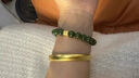 羅威寶格足金999六字箴言手鏈男生黃金小配件真言轉(zhuǎn)運(yùn)珠3D編織紅繩 六字真言桶珠約0.23g 曬單實(shí)拍圖
