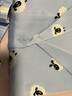 ubras流光滿(mǎn)印翻領(lǐng)短袖短褲套裝家居服涼感睡衣女薄款舒適居家 【女款】短袖短褲-發(fā)呆小羊-藍 XL 曬單實(shí)拍圖