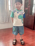 G.DUCK KIDS小黃鴨男童夏季卡通恐龍?zhí)籽b嬰幼兒衣服寶寶超萌洋氣短袖褲兩件套 小酷龍短袖套裝 90 cm 曬單實(shí)拍圖