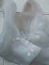 優(yōu)勤（YOUQIN）防雨鞋套加厚防滑底便攜式防水防滑雨鞋套男女高筒防滑透明平底 007中筒白色雨鞋-L（36-37） 曬單實拍圖