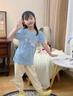 班尼路童裝兒童褲子女童純棉防蚊褲夏季女孩時(shí)尚舒適百搭長(zhǎng)褲寬松束腳褲 米白 BNL蠟筆小熊X 140 曬單實(shí)拍圖