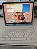 CANHOOGD iPad11/10藍牙鍵盤保護套25款A(yù)16帶筆槽平板殼鍵盤鼠標套裝 「七彩背光」冰川藍+防誤觸電容筆 曬單實拍圖