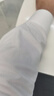 羅蒙（ROMON）純色商務(wù)職業(yè)正裝男士白襯衫通勤工裝男裝長袖襯衣男CSZH01白色43 曬單實拍圖