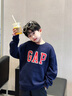 Gap【大小童同款】男女童2025秋季新款logo抓絨衛(wèi)衣兒童裝829305 海軍藍(lán) 140 /68(10-11歲) 曬單實拍圖