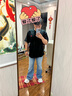 查爾斯桃心重磅美式純棉短袖T恤印花夏季花卉國潮男女同款寬松百搭 黑色 M 曬單實拍圖