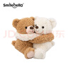 SMILE BELLA英國擁抱小熊玩偶公仔可愛(ài)小熊毛絨玩具抱枕布娃娃一對生日禮物女 擁抱小熊【禮盒裝】定制版 曬單實(shí)拍圖