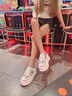 妙麗（Millies）品牌透氣小白鞋女網(wǎng)面鏤空運(yùn)動(dòng)休閑女鞋2025夏季新款松糕厚底板鞋 銀灰色 36 曬單實(shí)拍圖