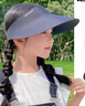 目丸無痕一體防曬帽女防紫外線太陽帽夏季運動大帽檐空頂可折疊遮陽帽 曬單實拍圖