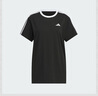 阿迪達(dá)斯 （adidas）短袖女裝上衣半袖運(yùn)動(dòng)服休閑透氣圓領(lǐng)t恤 JY7612 黑色  L  曬單實(shí)拍圖