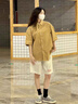 真維斯（JEANSWEST）粉色運(yùn)動短褲女夏季2025新款爆款多巴胺寬松休閑純棉跑步五分中褲 皮粉 正確決定粉色_K_前左下 L 曬單實(shí)拍圖