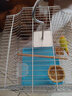 貝尼寵鳥籠  鸚鵡鳥籠子 可折疊 虎皮鴿子籠鳥籠子 八哥畫眉鳥別墅大號 電鍍銀鳥籠*高56*長33*31含8件套 曬單實拍圖