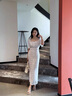 CARESS & KUDOS商場(chǎng)同款小ck法式夾趾涼鞋女2025新款夏季絕美配裙子涼拖鞋 粉色 38 曬單實(shí)拍圖