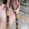 梵哲詩【青墨歸煙】敦煌飄花雙圈菩提手串男女文玩佛珠手鏈生日禮物 青墨歸煙【雙圈】 12*9mm 曬單實(shí)拍圖