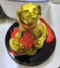 善揚(yáng)純黃銅狗擺件金錢狗補(bǔ)西北缺角擺件生肖狗看門狗十二生肖工藝品 19cm元寶金錢狗+底座【缺角通用】 曬單實拍圖