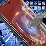 澳浪適用華為Matex5手機殼 HUAWEI Mate X5典藏版防摔牛皮紋皮革商務(wù)簡(jiǎn)約折疊下蓋帶支架保護套 羽紗黑 曬單實(shí)拍圖