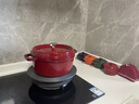 雙立人琺瑯鍋鑄鐵搪瓷鍋家用燉鍋送禮喬遷禮品鍋燉盅砂鍋湯鍋不粘鍋煮鍋 紅色 琺瑯鍋 24cm 曬單實(shí)拍圖