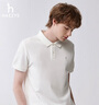 哈吉斯（HAZZYS）男裝 夏季【3A抗菌】清爽舒適簡(jiǎn)約短袖POLO男ASTZE0BBX26 曬單實(shí)拍圖
