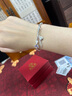老鳳祥蝴蝶玫瑰銀手鏈女士時(shí)尚轉(zhuǎn)運(yùn)珠手串七夕情人節(jié)禮物送女友老婆生日 玫瑰嶼蝶手鏈-品牌禮盒 曬單實(shí)拍圖