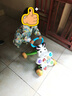 兒童連體罩衣長(cháng)袖防臟耐臟連體衣吃飯畫(huà)畫(huà)一體式罩衣嬰兒爬爬服 YQ【印花連體拉鏈款】天藍小小兔 【寬松版】 90cm 曬單實(shí)拍圖